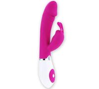 Vibratore Rabbit Pretty Love Flirtation Gene Rosa e Bianco