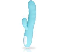 Vibratore Rabbit Punto G e Clitoride MIA Eiffel - Blu Turchese