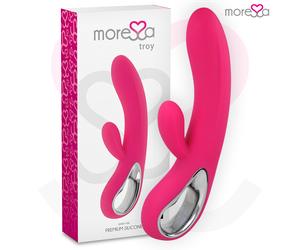 Vibratore Rabbit Punto G e Clitoride Moressa Troy - Silicone