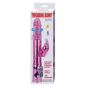 Vibratore rabbit rosa con rotazione da brivido, Larghezza 40 mm, Lunghezza 290 mm, Dipartimento DONNE