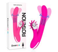 Vibratore Rabbit Rotante Diversia - Silicone, 24 cm