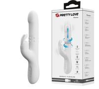 Vibratore Rabbit Rotante Pretty Love Reese - Argento