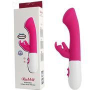 Vibratore Rabbit Silicone 10 Modalità Vibrazione Stimolatore Clitoride