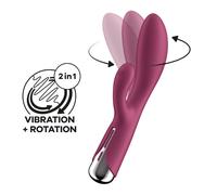 Satisfyer Spinning Rabbit 1 - Rotating Clitoral Vibrator (Red)