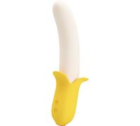 Vibratore Rabbit Spinta Pretty Love Banana Geek - Silicone Nero
