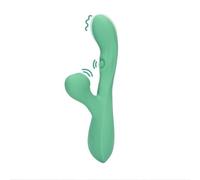 Loveline Pulse Wave & Tongue Flickering Rabbit Vibrator Blue Grass