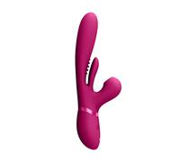 Vibratore rabbit Thrusting GSpot Flapper PulseWave Clit Stimulator Pink