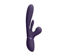 Vibratore rabbit Thrusting GSpot Flapper PulseWave Clit Stimulator Purple