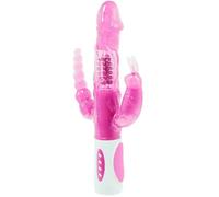 Vibratore Rabbit Triplo Baile Pretty Bunny - 12 Velocità, TPR