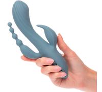 Vibratore Rabbit Triplo Calexotics Triple Ecstasy - Grigio