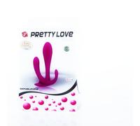 Vibratore Rabbit Triplo Pretty Love Edgar - Silicone, 11 cm