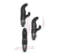 Vibratore rabbit vaginale anale fallo vibrante stimolatore clitoride in silicone