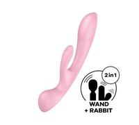 Vibratore rabbit vaginale clitoride donna doppio in Silicone sextoys morbido