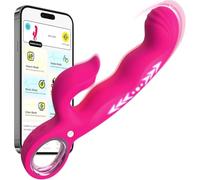 Vibratore Rabbit, Vibratoreper Donna Professionale con AI, Tripla Stimolatore per Clitoride con 10 Modalità Sexytoysys Donna Coppia Vibratoriper Donne Sex Toys Sessuali, 23cm Vibrator Sextoys