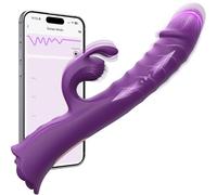 Vibratore Rabbit, Vibratoreper Donna Professionale con AI, Tripla Stimolatore per Clitoride con 12 Modalità Sexytoysys Donna Coppia Vibratoriper Donne Sex Toys Sessuali, 23cm Vibrator Sextoys
