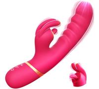 Vibratore Rabbit, Vibratoreper Donna Professionale con AI, Tripla Stimolatore per Clitoride con 12 Modalità Sexytoysys Donna Coppia Vibratoriper Donne Sex Toys Sessuali, 23cm Vibrator Sextoys