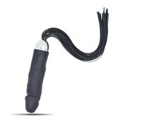 Vibratore realistico in silicone dildo fallo vibrante vaginale anale con frusta