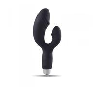 Vibratore realistico vaginale fallo vibrante dildo sexy in silicone doppio nero