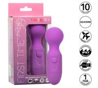 Vibratore Ricaricabile Calexotics First Time - 10 Modalità, Viola