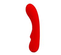 Vibratore ricaricabile impermeabile in silicone rosso Prescott, Poids 0.435 Kg, Colore Rosso