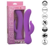 Vibratore ricaricabile viola a doppia stimolazione First Time Pleaser, Poids 0.354 Kg, Colore Viola