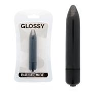 Vibratore Sottile Glossy Nero Vibe - ABS, 17.500 giri/min