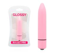Vibratore Sottile Silenzioso Glossy Rosa Vibe - 87x18 mm