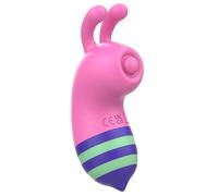 Intense Stimolatore Willy Bee – Silicone Vibrante con Bottone Oscillante – Rosa/Verde