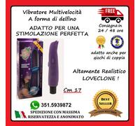 VIBRATORE SUPER REALISTICO STIMOLATORE VAGINALE-ANALE SAXY A FORMA DI DELFINO
