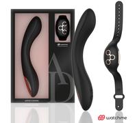 Vibratore telecomandato Anne's desire curve con orologio negro / oro