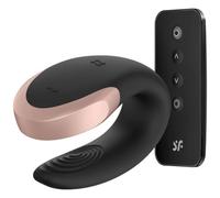 Vibratore telecomandato - Satisfyer double love luxury partner nero