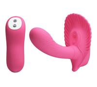 Vibratore telecomndato Pretty Love rosa indossabile a conchiglia