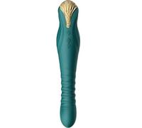 Vibratore Thrusting Zalo King - Silicone, Verde