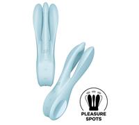 Vibratore triplo dildo rabbit vibrante vagina clitoride in silicone Threesome 1