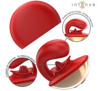 Vibratore U Shape Intenso con 10 Modi di Stimolazione - Rosso Passione, Colore Rosso