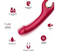 Vibratore Vagilale Anale Uomo Donna Rotante Stimolante Silicone Impermeabile