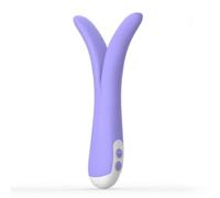 Vibratore vaginale anale doppio in silicone ricaricabile spanker fallo vibrante