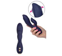 Vibratore vaginale anale in silicone doppio dildo vibrante clitoride morbido sex