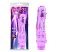 Vibratore Vaginale Anale Realistico Viola Trasparente Dildo Stimolatore 21,5 cm