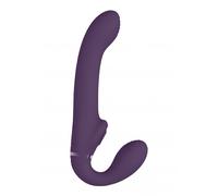 Vibratore vaginale anale strap on Dual Pulse-Wave & Airwave Strapless Strapon Pu