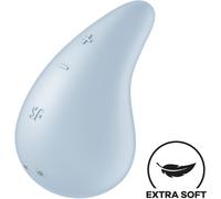 Vibratore Vaginale Clitoride Donna Stimolante Femminile Goccia Silicone Azzurro