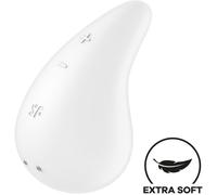 Vibratore Vaginale Clitoride Donna Stimolante Femminile Goccia Silicone Bianco