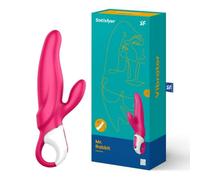 Vibratore vaginale clitoride rabbit doppio fallo vibrante in silicone realistico