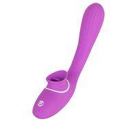 Vibratore vaginale con stimolatore per clitoride in silicone ricaricabile anale
