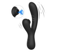 Vibratore Vaginale con Succhia Clitoride Stimolatore Intimo Massaggiatore Donna