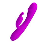 Vibratore Vaginale Dildo Stimolatore Doppio PuntoG Clitoride Flessibile Silicone