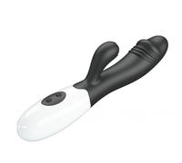 Vibratore Vaginale Donna Rabbit Dildo Doppia Stimolazione Clitoride Punto G Nero