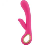 Vibratore vaginale doppio con stimolatore clitoride fallo vibrante pink dildo