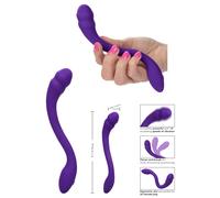 Vibratore vaginale doppio stimolatore vibrante anale in silicone ricaricabile