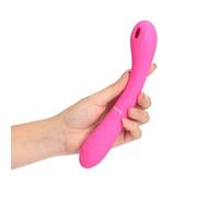 Vibratore vaginale in silicone morbido fallo liscio vibrante succhia clitoride